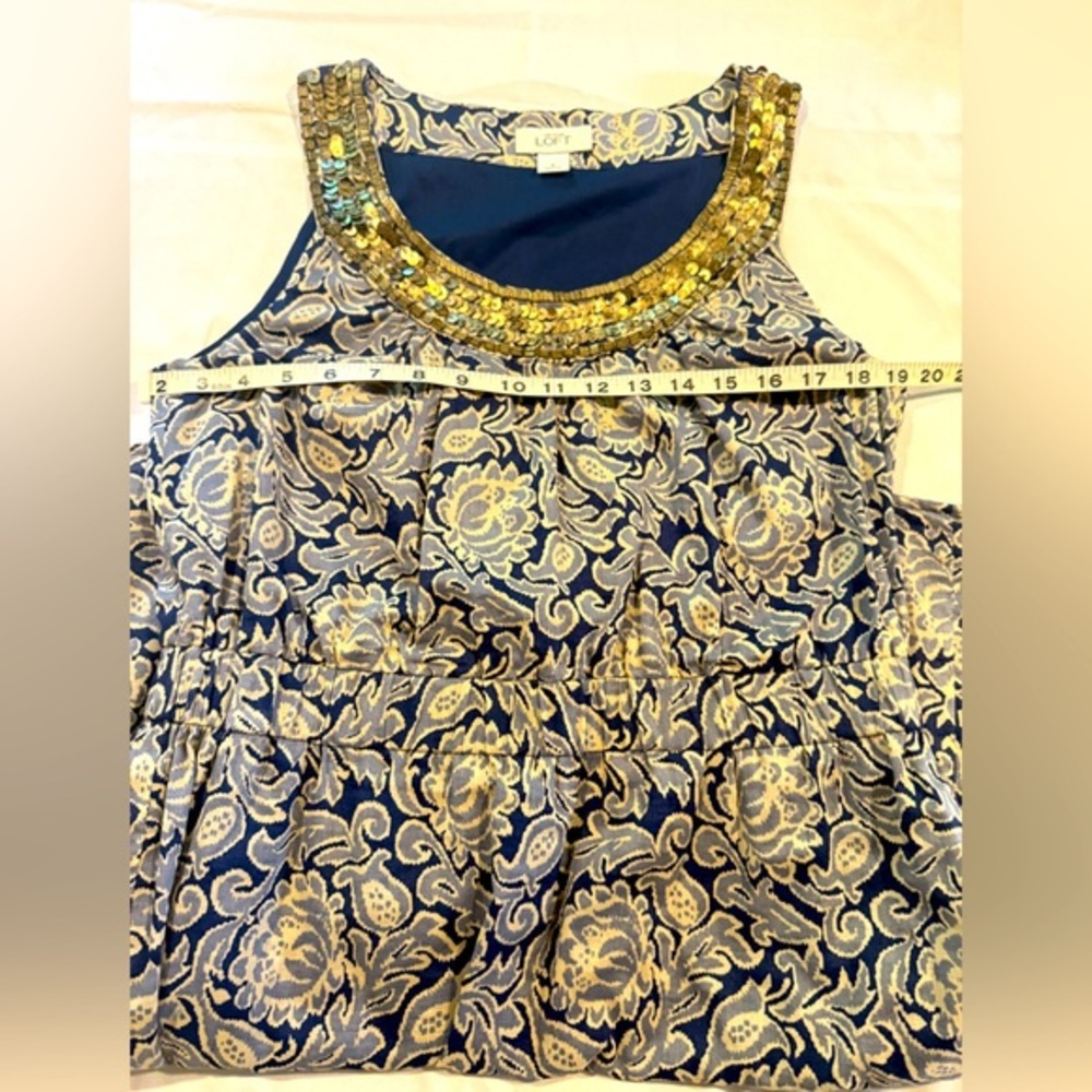 Ann Taylor LOFT Embellished Sleeveless Dress - Size 8 - Picture 6 of 13